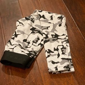 Nux legging black/white camo print